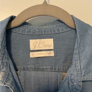 Jcrew Denim Dress with belt. Size 10.